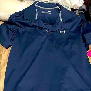 Lightly Used Medium Blue Under Armour Polo